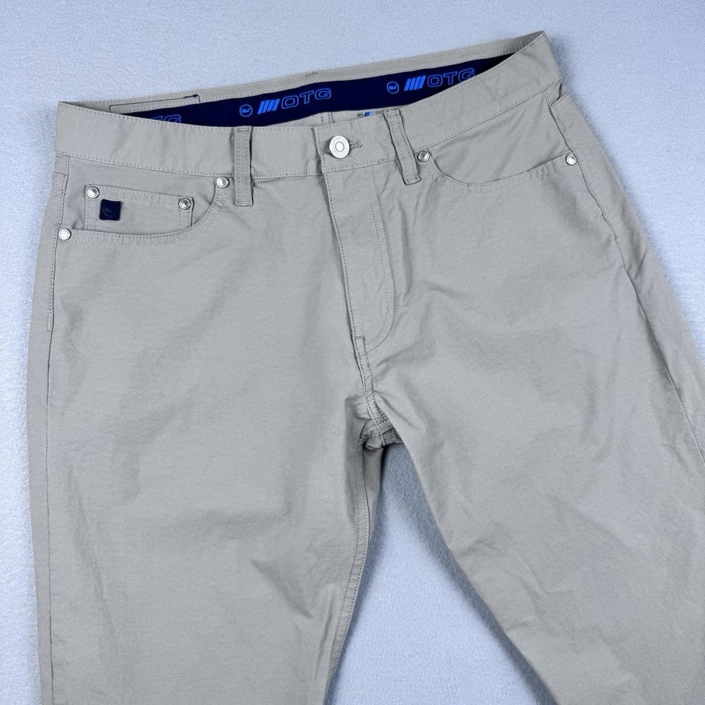 Vineyard Vines On-The-Go 5-Pocket Performance Pants 32x30 Beige Golf Athletic